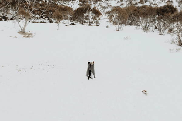 person at thredbo skiing